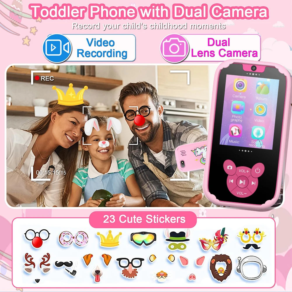 Smart Kids Dual Camera Educational Phone Toy ATHLEXES