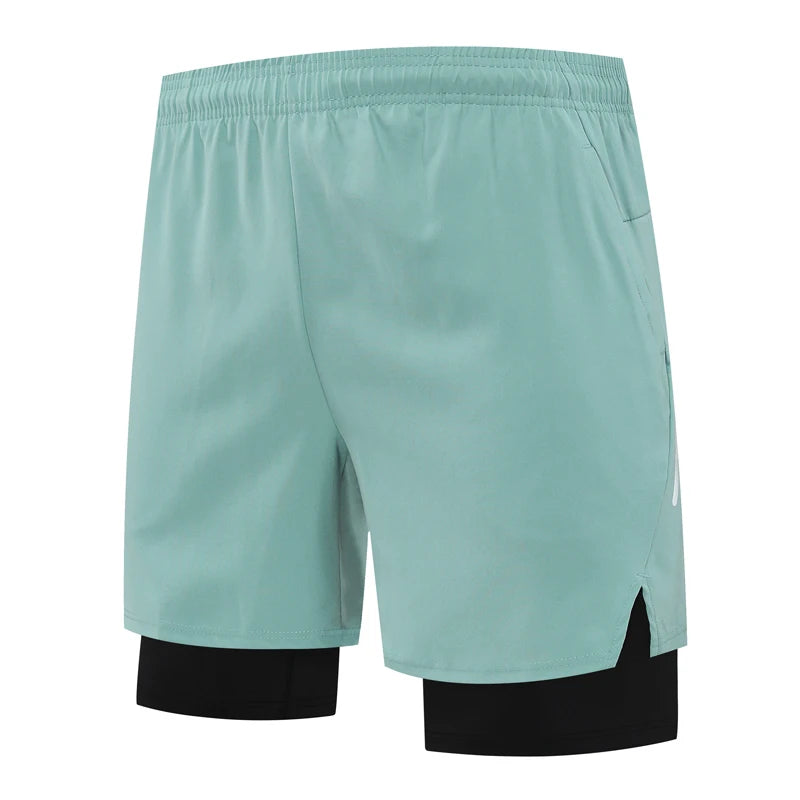 QuickDry 2-in-1 Zippered Gym Shorts for Men ATHLEXES