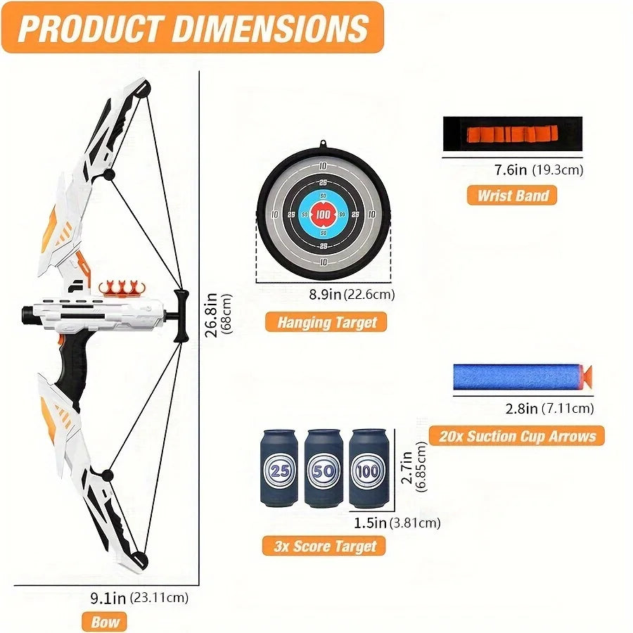 GlowDart LED Archery Toy Set for Kids ATHLEXES