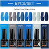 NailArt Pro 6pc UV Gel Polish Kit for Manicure ATHLEXES