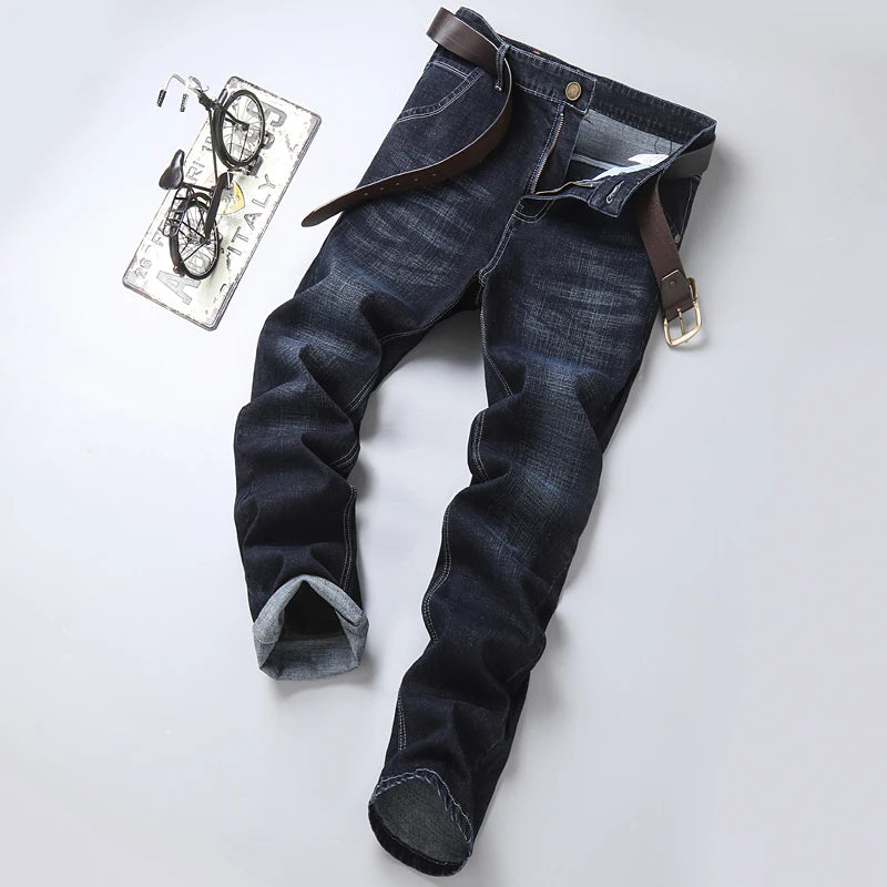 Classic Fit Men's Denim Straight Jeans ATHLEXES