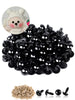 100pcs Mixed Size Plastic Safety Eyes for DIY Crochet Doll &Toy Accessories ATHLEXES