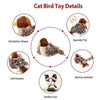 Interactive Cat Toys Flying Bird Cat Toy Flapping Wings Sparrow Catnip Toys Vivid Chirpi]ng Simulation Bird Interactive Cat Toy ATHLEXES