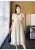 Chic Summer Maternity A-Line Midi Dress ATHLEXES