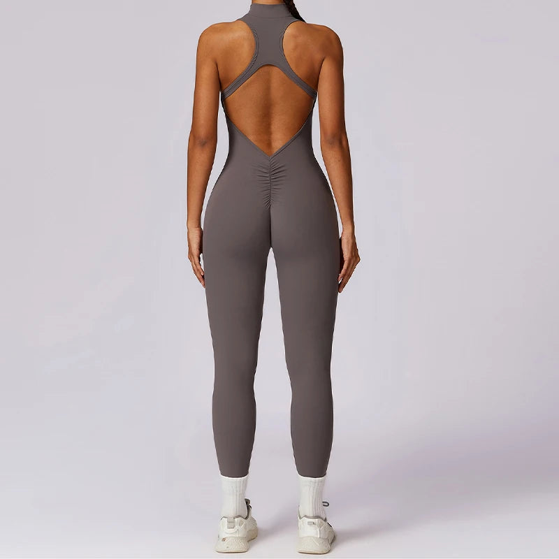V-Back One-Piece Sports Jumpsuit ATHLEXES