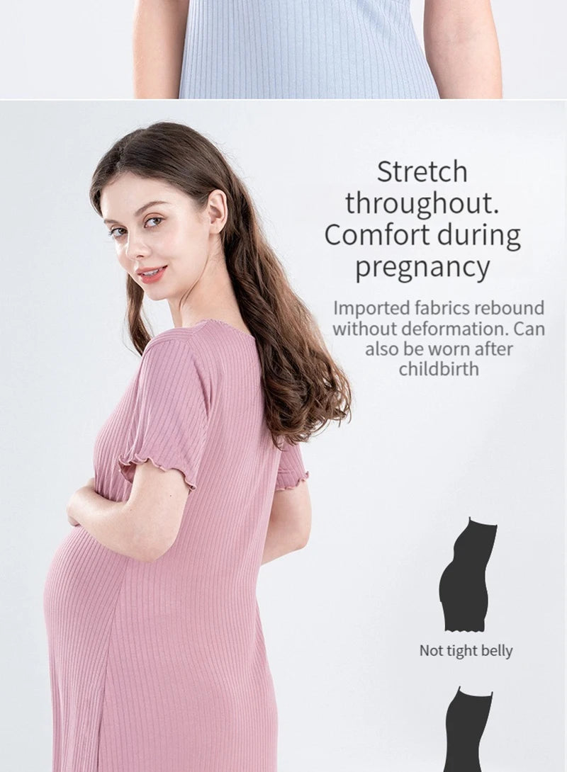 ComfortMaternity Modal Nursing Nightgown ATHLEXES