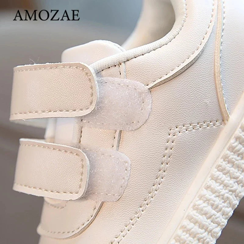 Elegant Kids' Leather Sneakers - Flexible & Stylish ATHLEXES