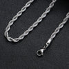 Twisted Stainless Steel Rope Necklace for All ATHLEXES