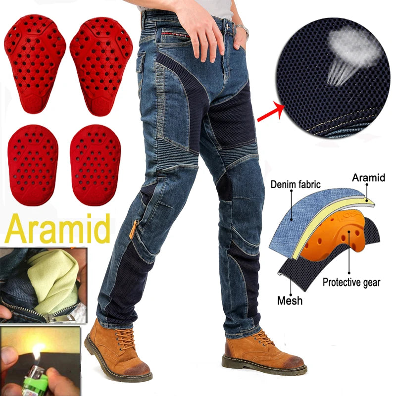 BreezeGuard Breathable Motorcycle Jeans ATHLEXES