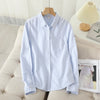 Autumn Chic Striped Cotton Oxford Shirt ATHLEXES