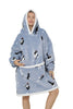 CozyNest Oversized Flannel Hoodie Blanket ATHLEXES