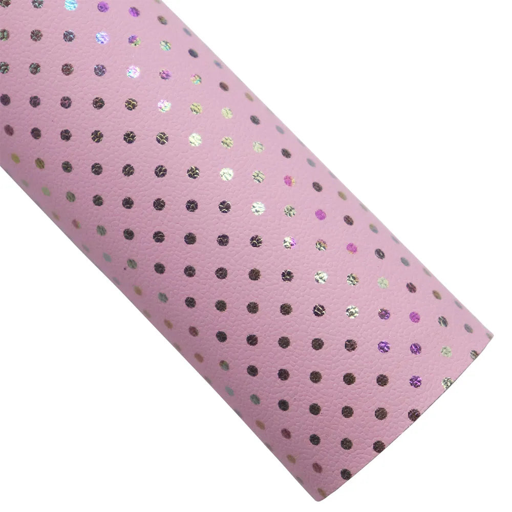 Elegant Pink Litchi Leather Vinyl Fabric Roll 30x132cm ATHLEXES