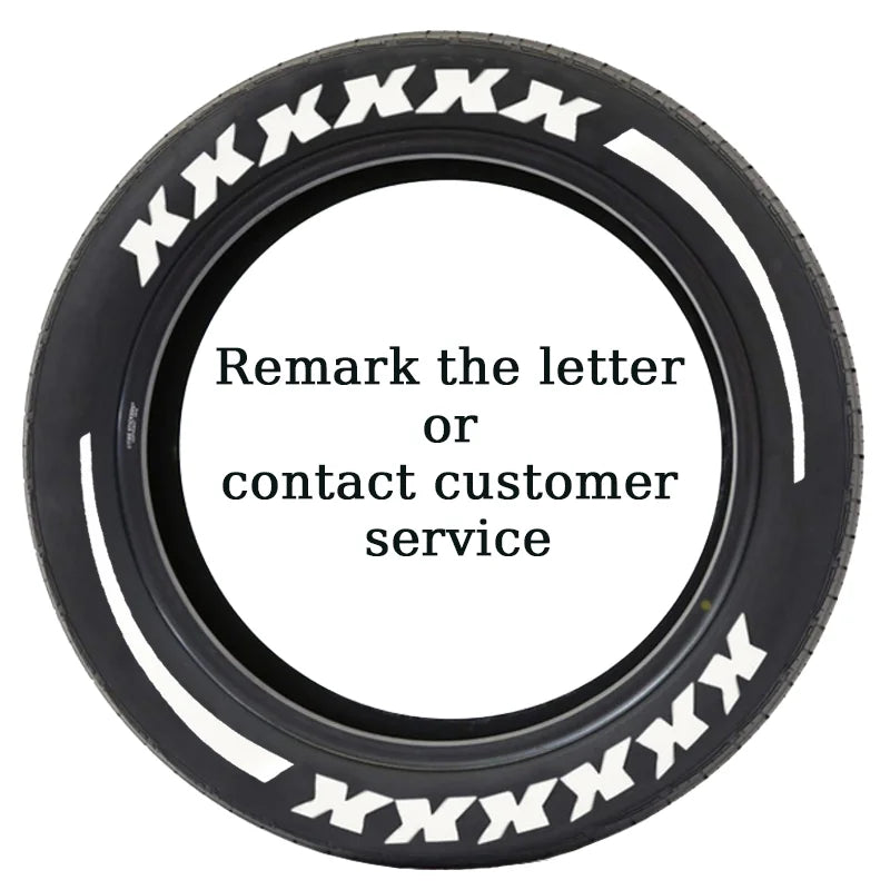 Custom 3D Tire Lettering Stickers for Your Car ATHLEXES