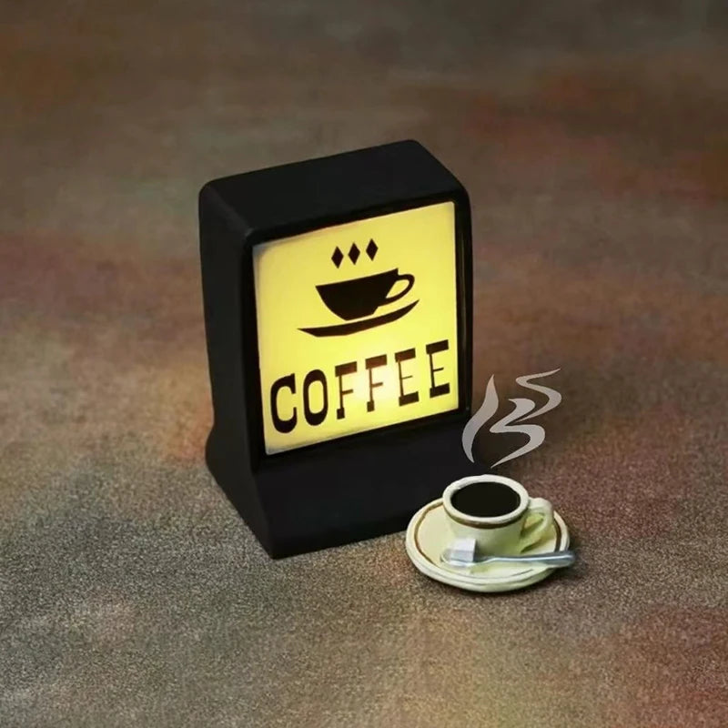 Luminous Coffee Shop Magnetic Fridge Stickers ATHLEXES