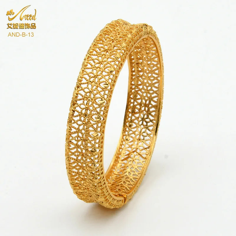 Dubai Bridal Light Luxury Gold Plated Bracelet ATHLEXES