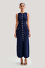 Elegant Knit Ribbed Maxi Dress with Pockets ATHLEXES