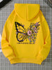 Rose Butterfly Graphic Hooded Sweatshirt ATHLEXES