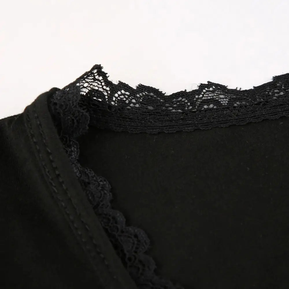 Lace Trim Slim Fit Crop Top for Summer Style ATHLEXES