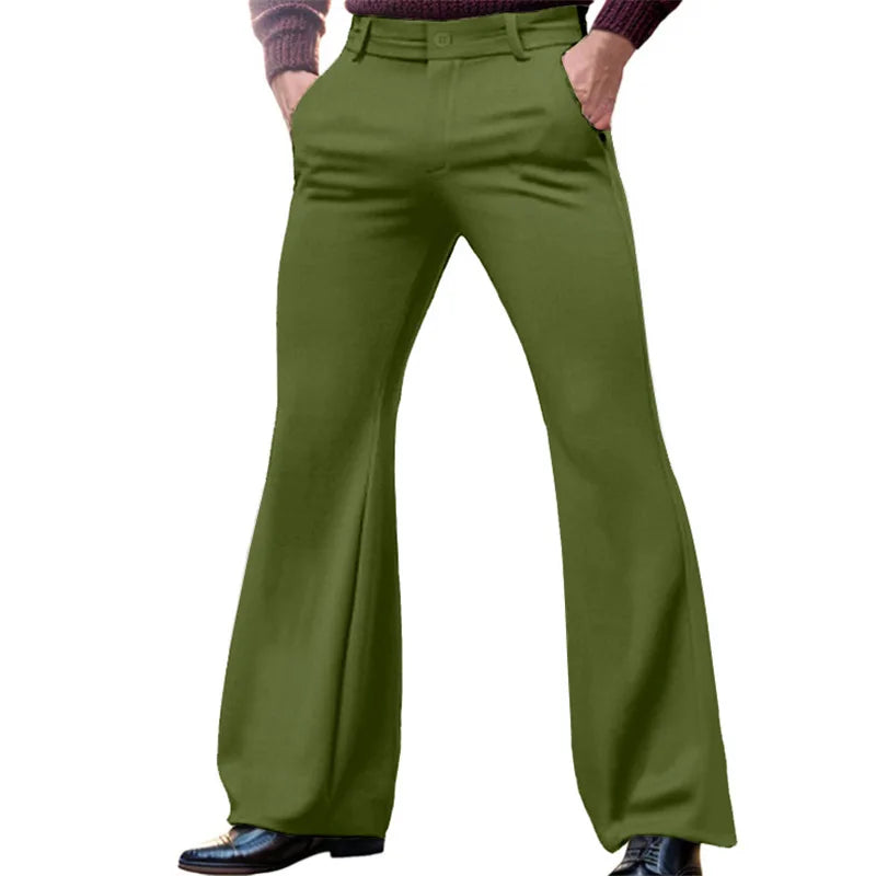 Elegant Plus Size Men's Flare Trousers ATHLEXES
