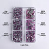GlamCrystal 1540Pcs Hotfix Glass Rhinestones Set SS6-SS30 ATHLEXES