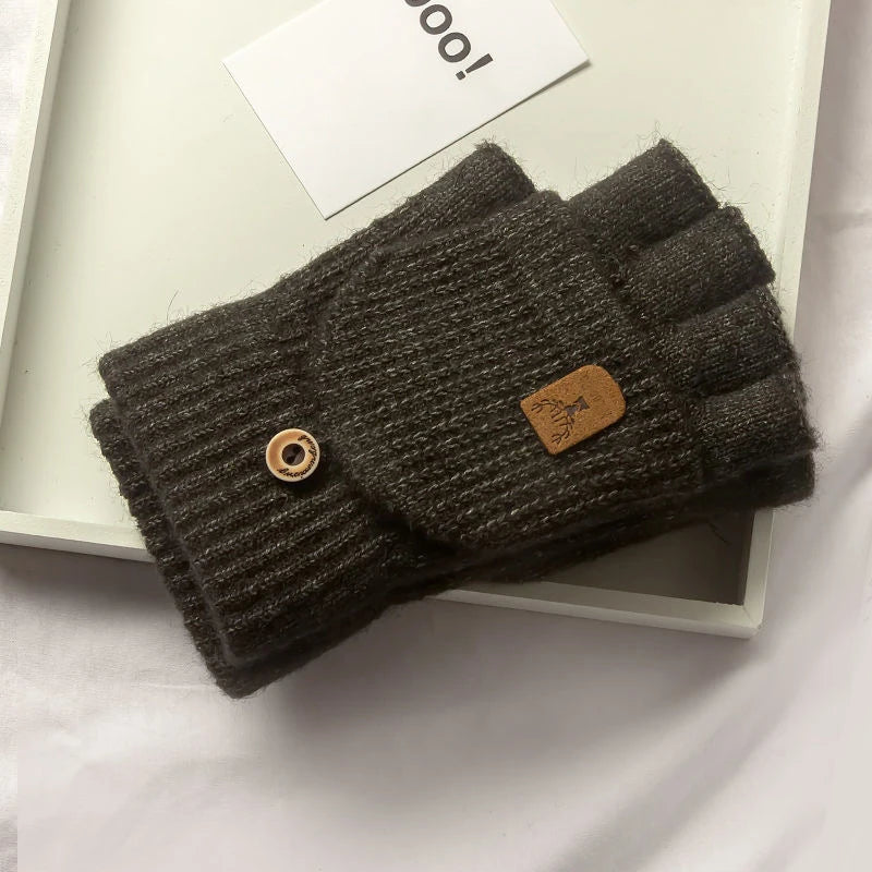 CozyKnits Touch Screen Fingerless Gloves for Winter Warmth ATHLEXES