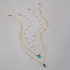 Emerald Elegance Layered Pearl Necklace ATHLEXES