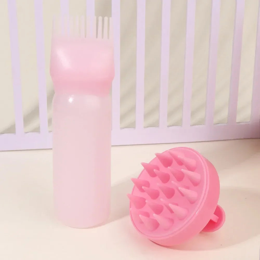 Silicone Scalp Massager & Hair Dye Applicator Set ATHLEXES