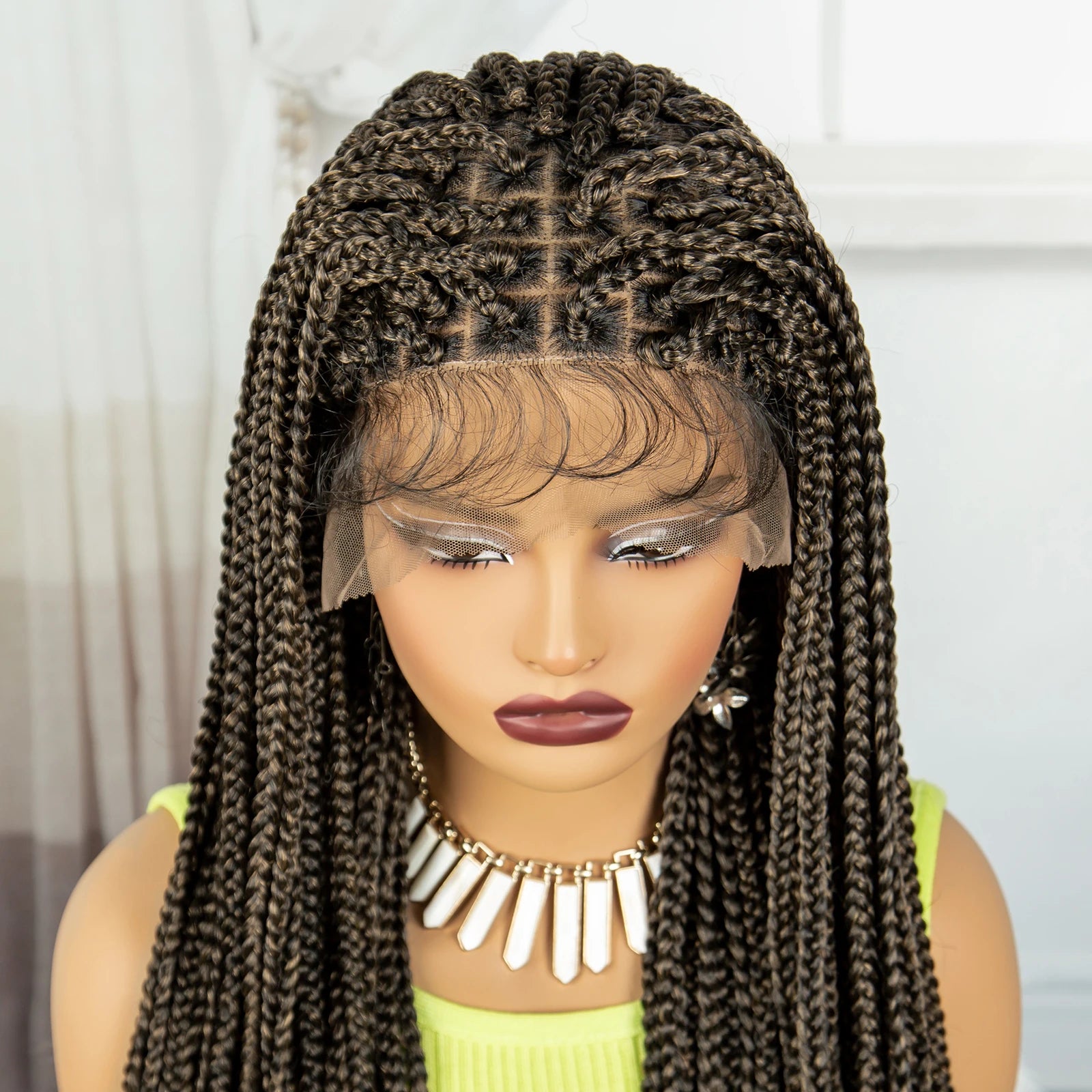 Radiant 36-Inch Micro Braided Lace Front Wig ATHLEXES