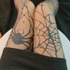 Gothic Spider Web Silk Tights for Alternative Fashion Women ATHLEXES