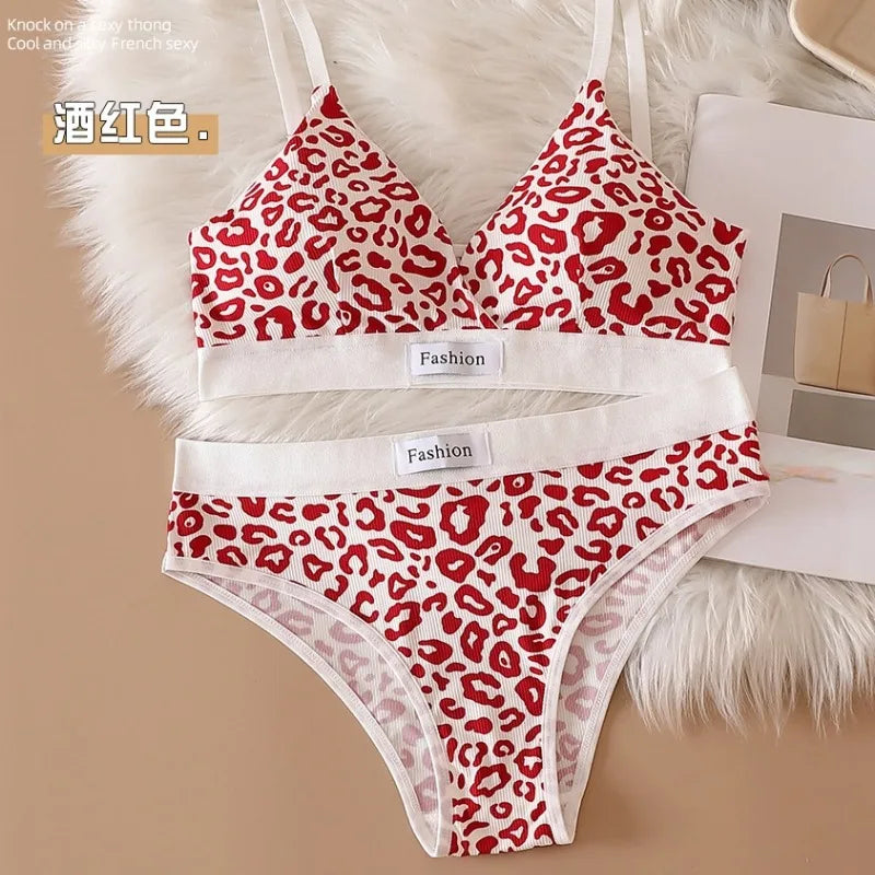 Leopard Luxe Seamless Bra and Brief Set ATHLEXES