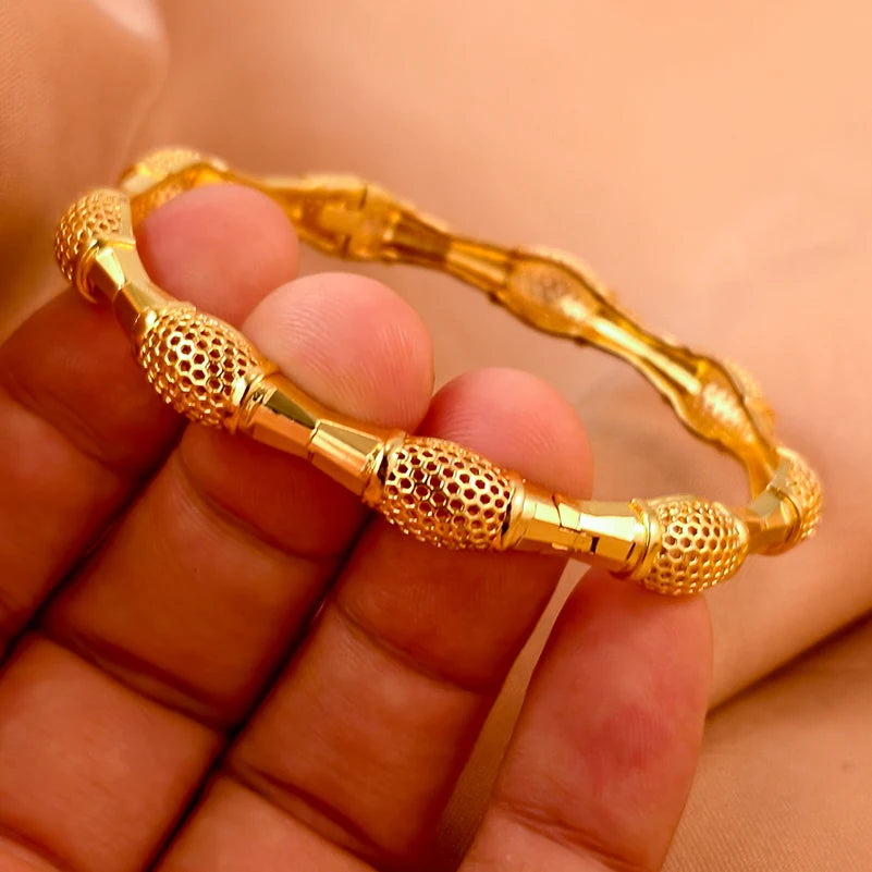 Dubai Turkish Gold Plated Bridal Bangles ATHLEXES
