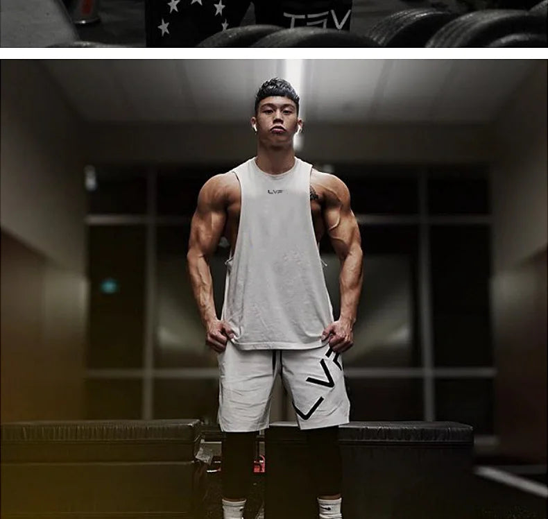 Men's Summer Cotton Gym Tank Top for Fitness ATHLEXES