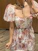 Chic Floral Patchwork Mesh Dress for Women ATHLEXES
