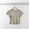 Summer Sexy O-neck Crop Top for Women ATHLEXES