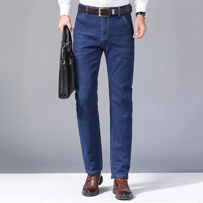 2024 Elite Stretch Loose Fit Denim Trousers for Men ATHLEXES