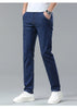 Light Blue Casual Denim Straight Fit Trousers ATHLEXES