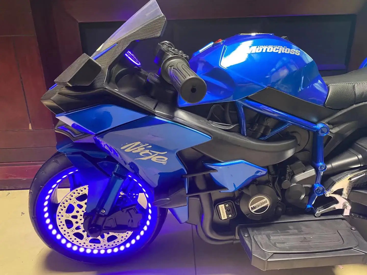Kids 1.1M Electric Two-Wheel Rechargeable Motorcycle ATHLEXES