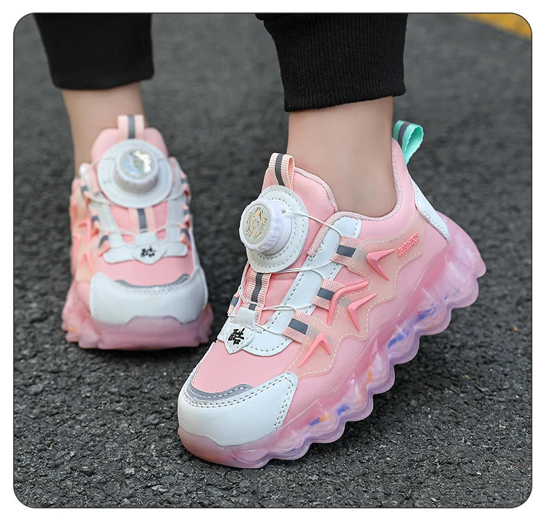 Stylish Leather Kids Running Sneakers ATHLEXES