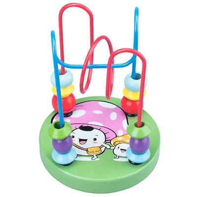 Montessori Wooden Roller Coaster Bead Maze for Toddlers ATHLEXES