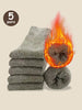 CozyUp Solid Color Unisex Mid-Calf Socks Set ATHLEXES