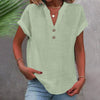 Breezy V Neck Cotton Linen Shirt for Women ATHLEXES