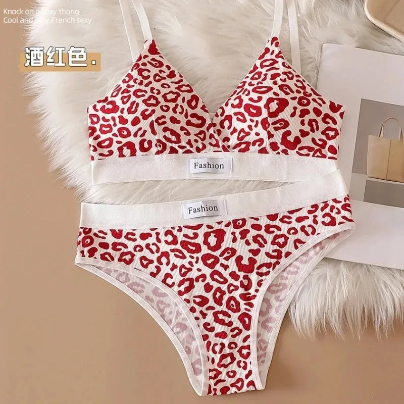 Leopard Luxe Seamless Bra and Brief Set ATHLEXES