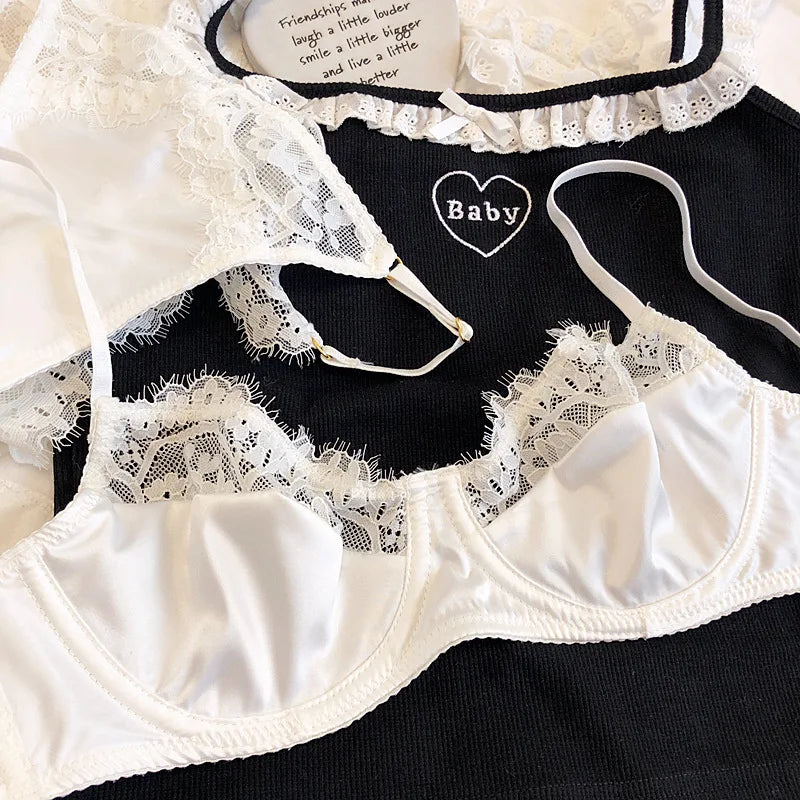 Sexy Underwear Set for Women Ultra-thin Lace Bra Thong ATHLEXES