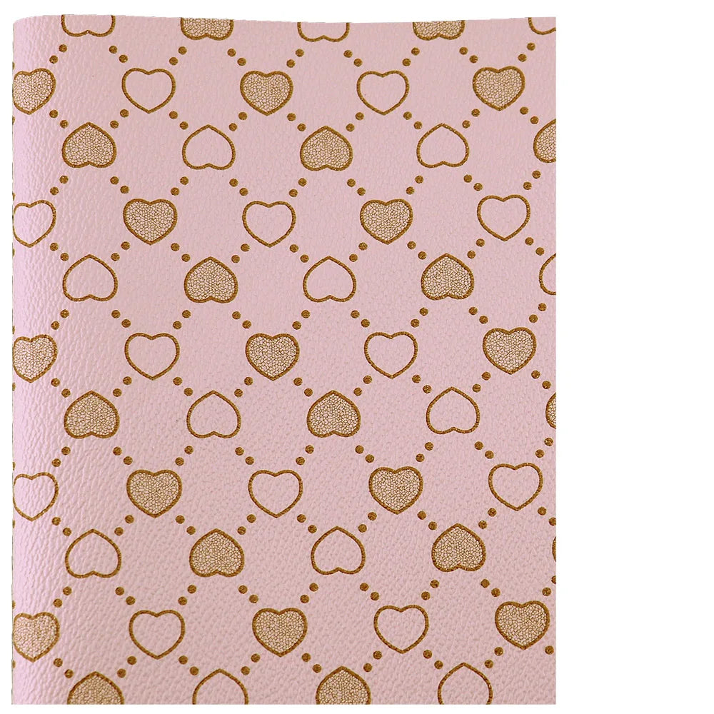 Elegant Pink Litchi Leather Vinyl Fabric Roll 30x132cm ATHLEXES