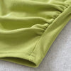 Harajuku Ruched Side Cotton Crew Neck Tee ATHLEXES