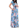 BloomEase Floral Maternity Maxi Dress ATHLEXES