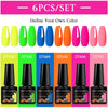 NailArt Pro 6pc UV Gel Polish Kit for Manicure ATHLEXES