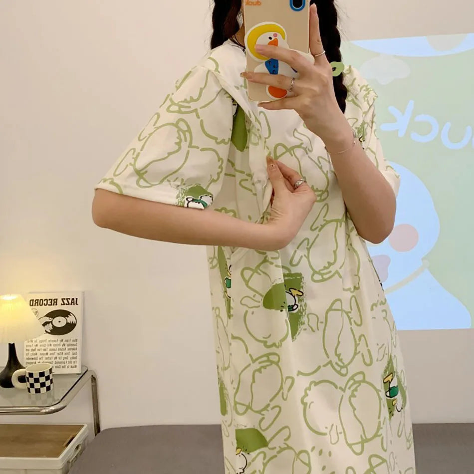 Chic Maternity Nightgown for Easy Breastfeeding ATHLEXES
