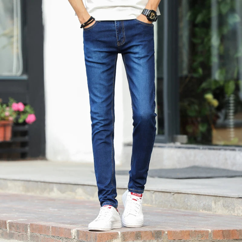 High Quality Slim Fit Denim Pencil Pants for Men ATHLEXES