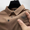 SilkCool Men's Polo: Luxury Summer Short Sleeve Shirt ATHLEXES